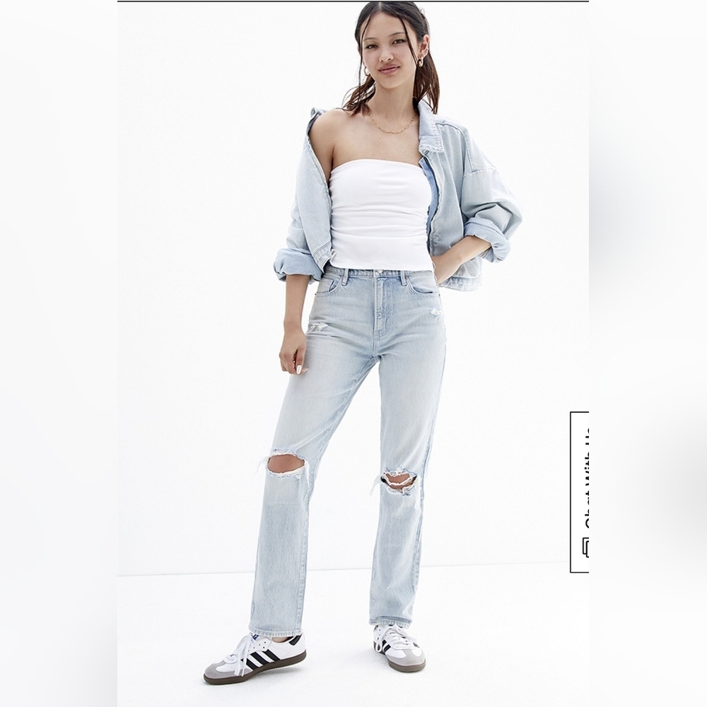❤️ PACSUN DAD JEANS, HIGH RISE RELAXED STRAIGHT LEG, 2 (26)